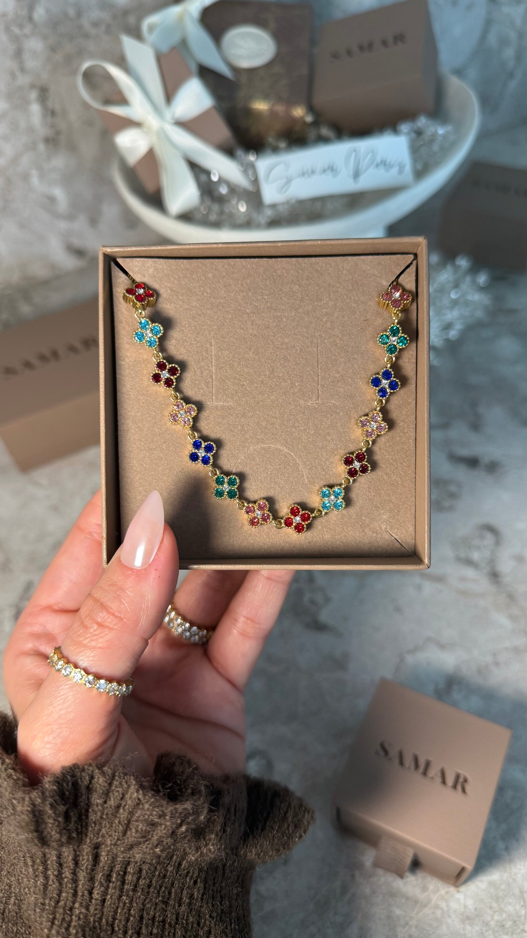 Collier LAYALI ARC EN CIEL 🌈