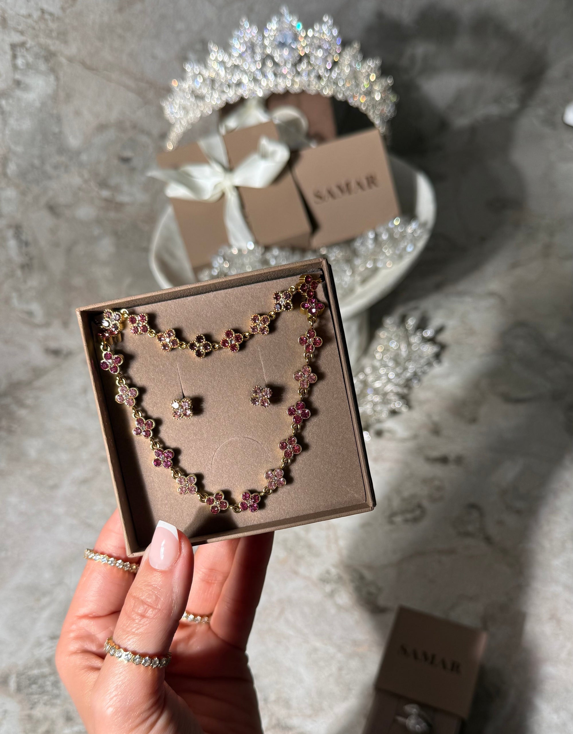 Parure LAYALI TRIO PINK 🌸