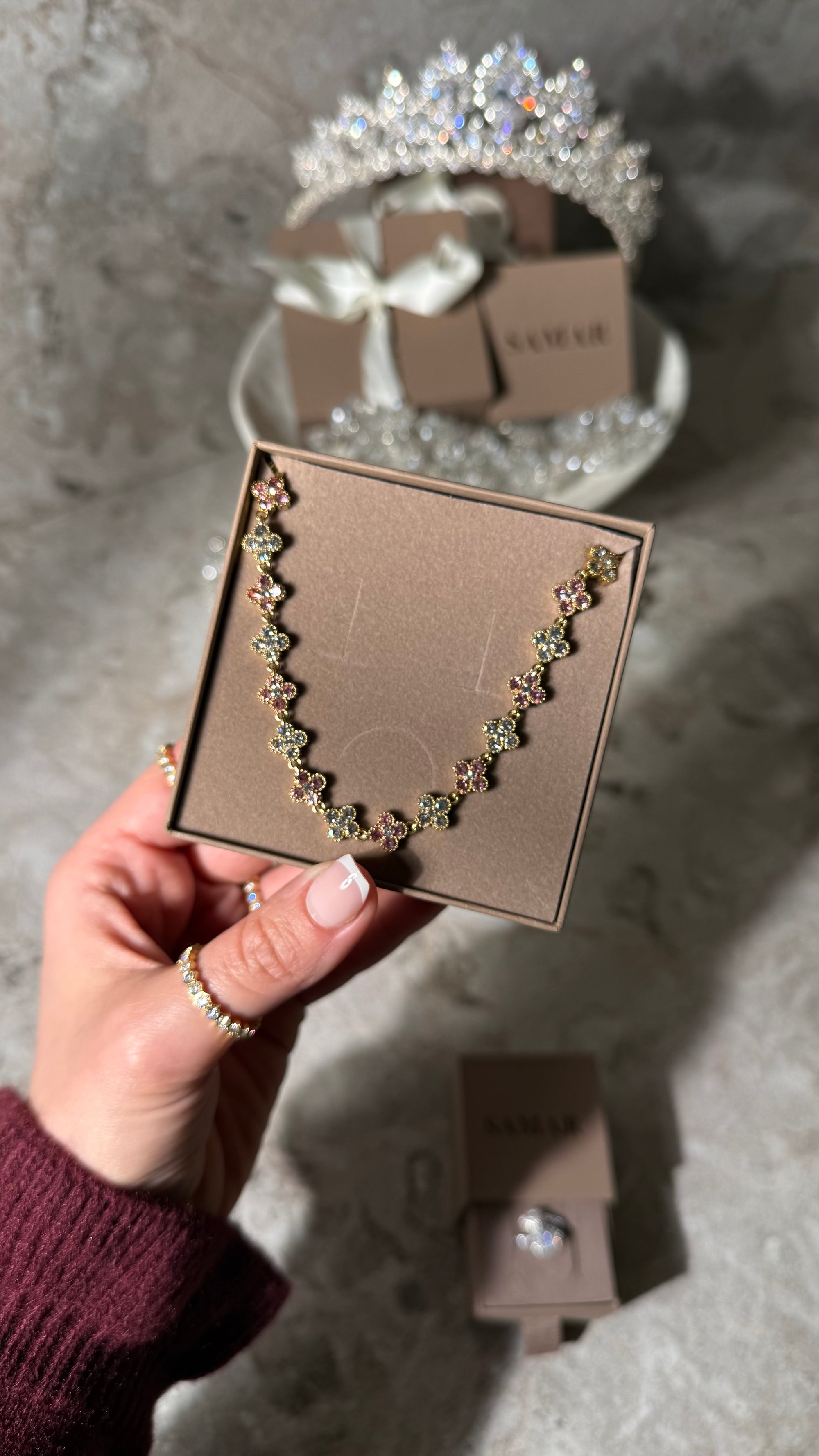 Collier LAYALI ROSE POUDRÉ 💗