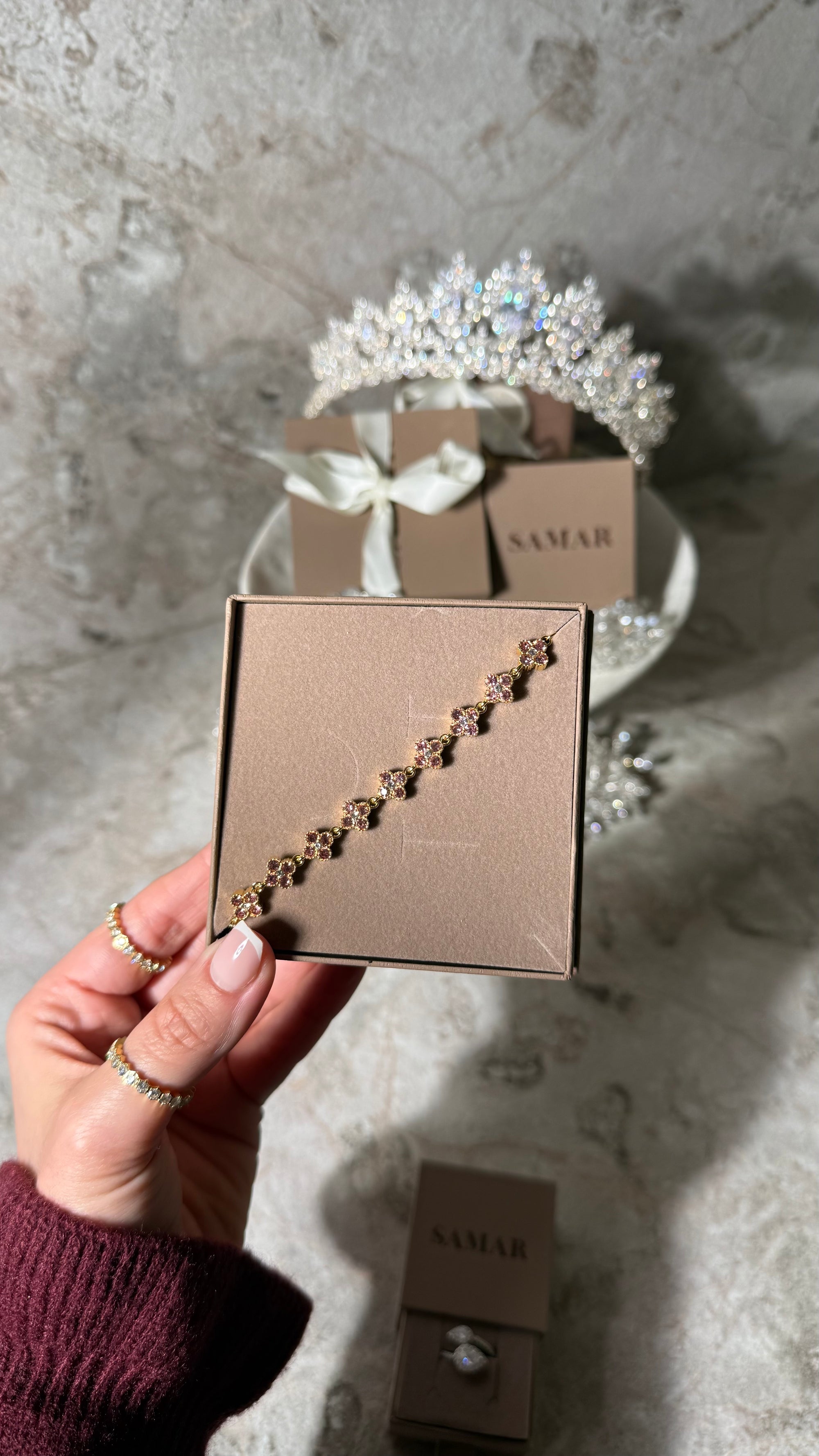 Bracelet LAYALI ROSE POUDRÉ 💗